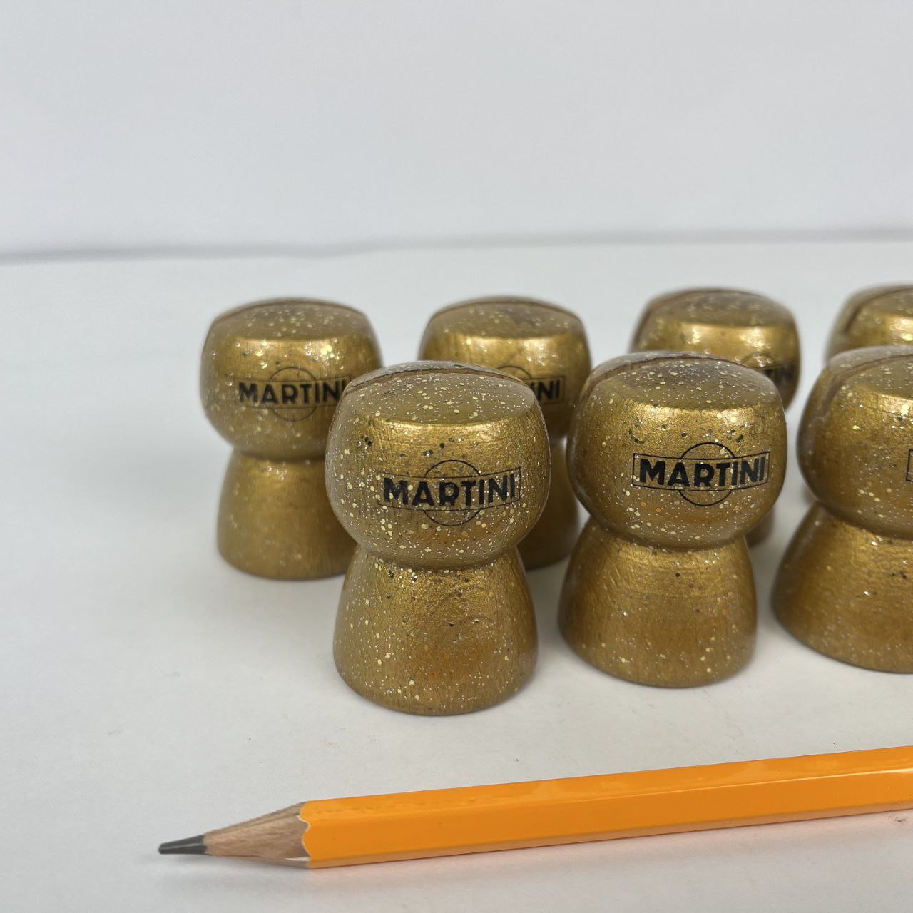 Segnaposto pubblicitari Martini a forma di tappo | Anni '80