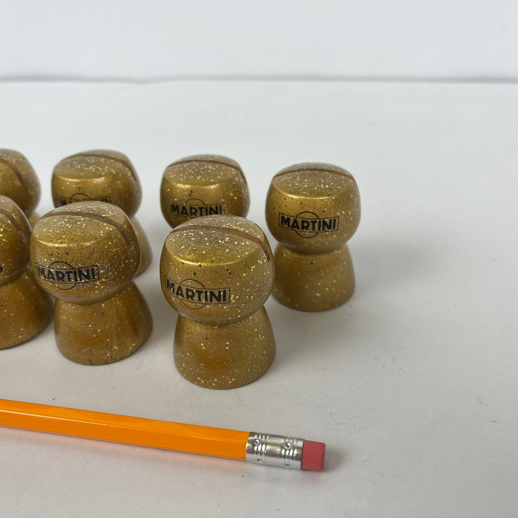 Segnaposto pubblicitari Martini a forma di tappo | Anni '80