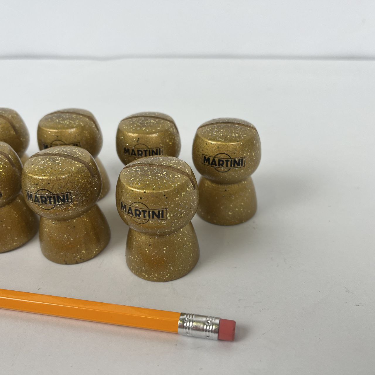 Segnaposto pubblicitari Martini a forma di tappo | Anni '80