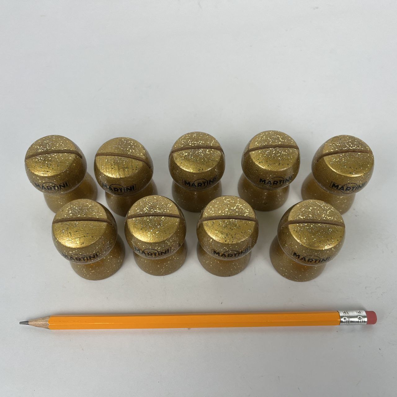 Segnaposto pubblicitari Martini a forma di tappo | Anni '80