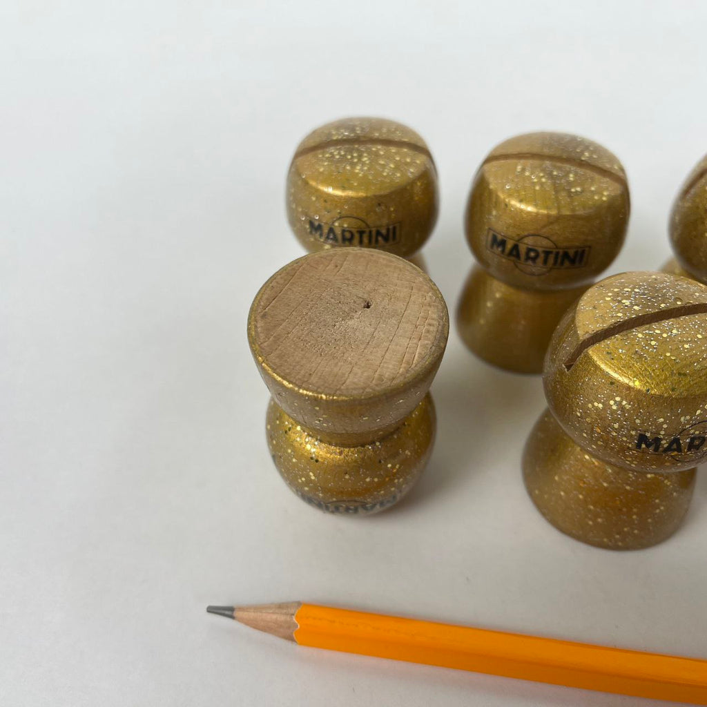 Segnaposto pubblicitari Martini a forma di tappo | Anni '80