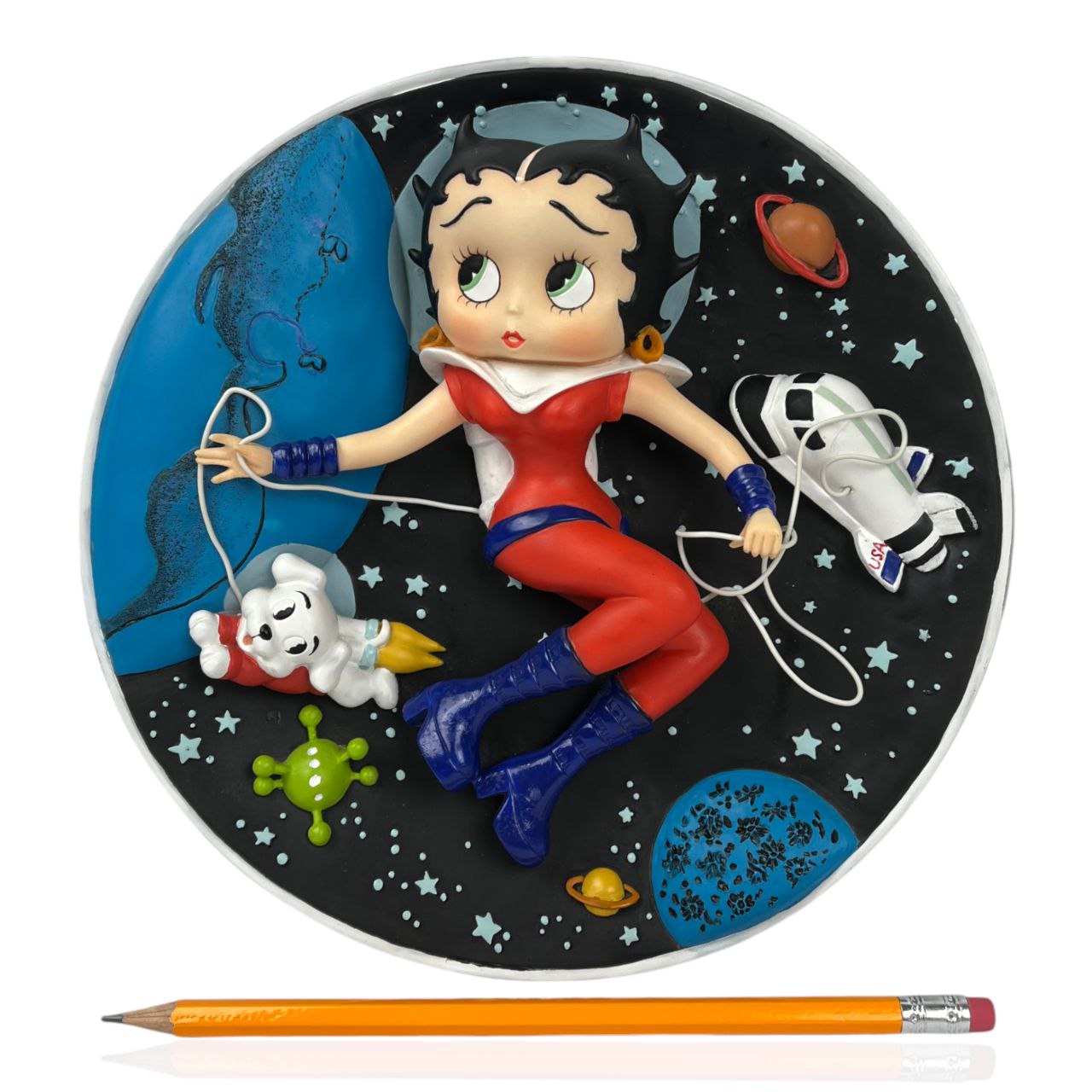 Piatto a rilievo Betty Boop - Astronaut Betty | 1999