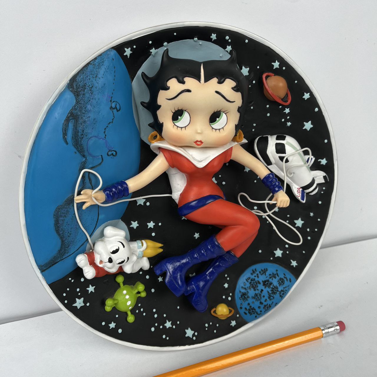 Piatto a rilievo Betty Boop - Astronaut Betty | 1999