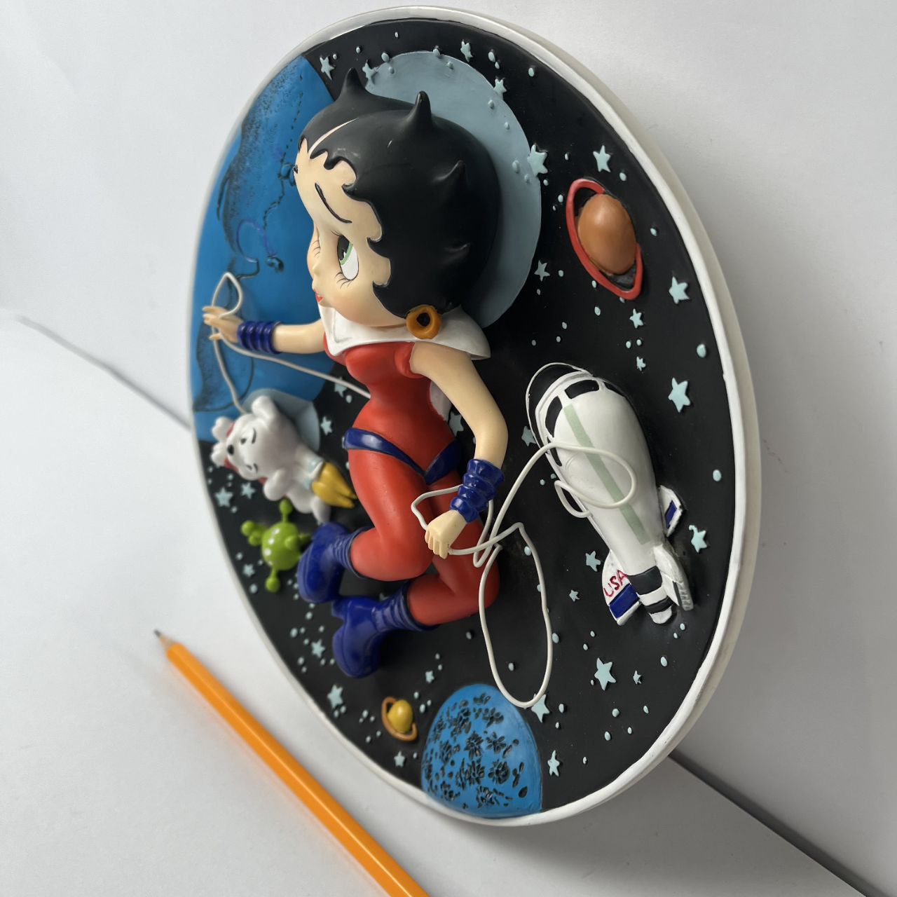 Piatto a rilievo Betty Boop - Astronaut Betty | 1999