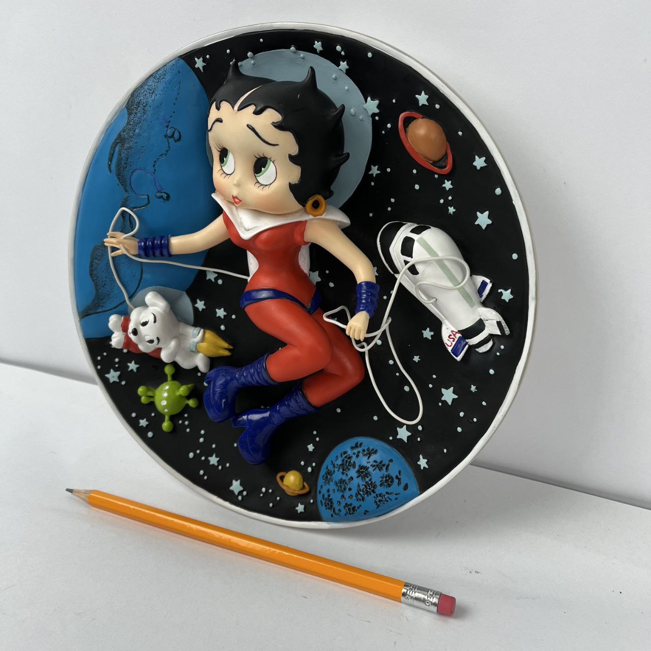 Piatto a rilievo Betty Boop - Astronaut Betty | 1999