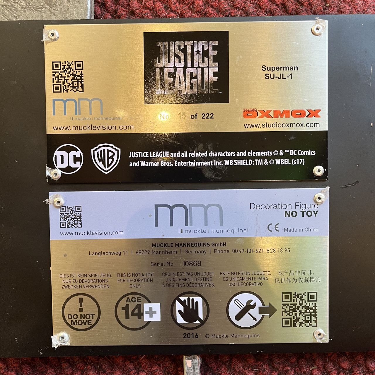 Statua Life-Size Superman Justice League - Omox 2016