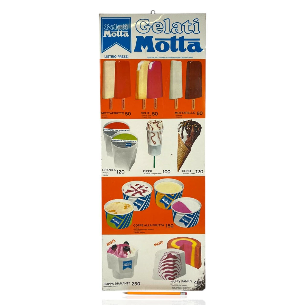 Sign - Motta Ice Cream | 70s