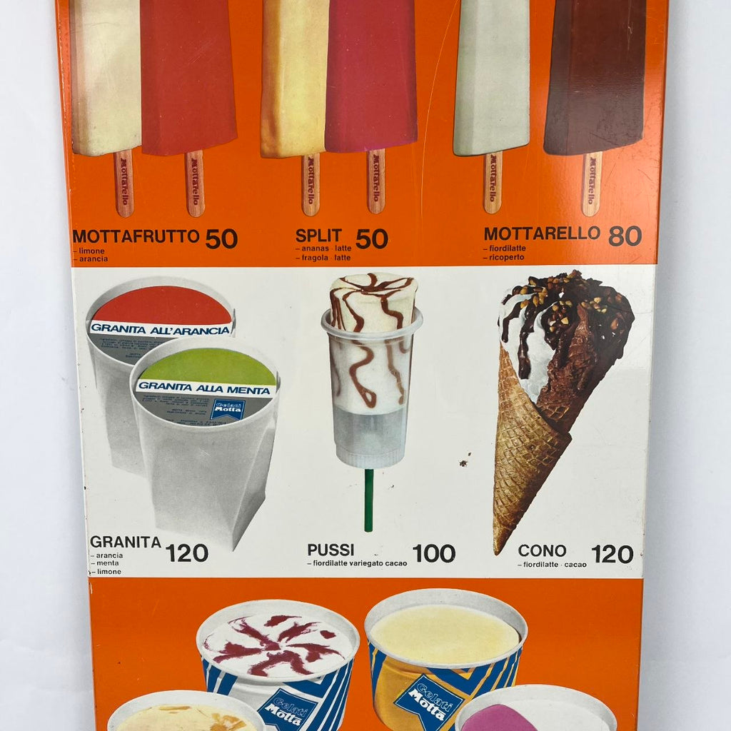 Sign - Motta Ice Cream | 70s