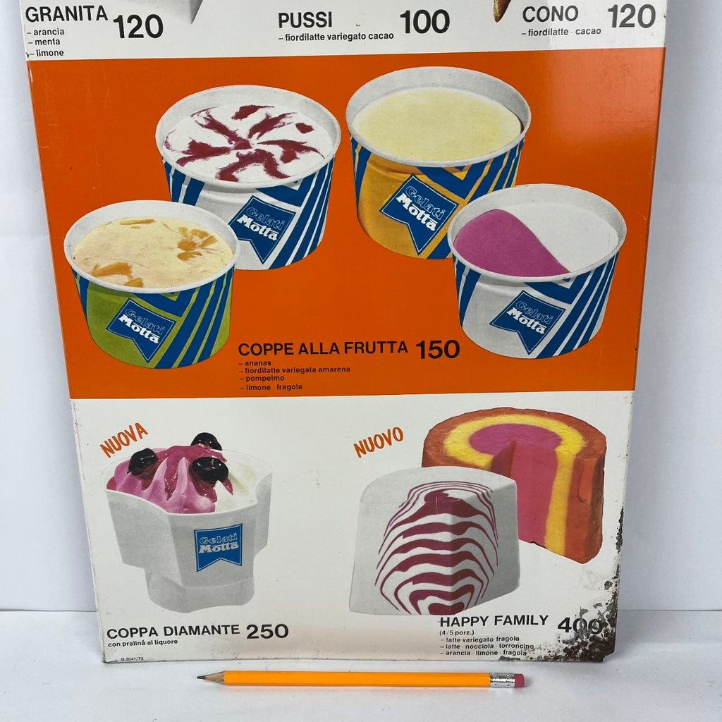 Sign - Motta Ice Cream | 70s
