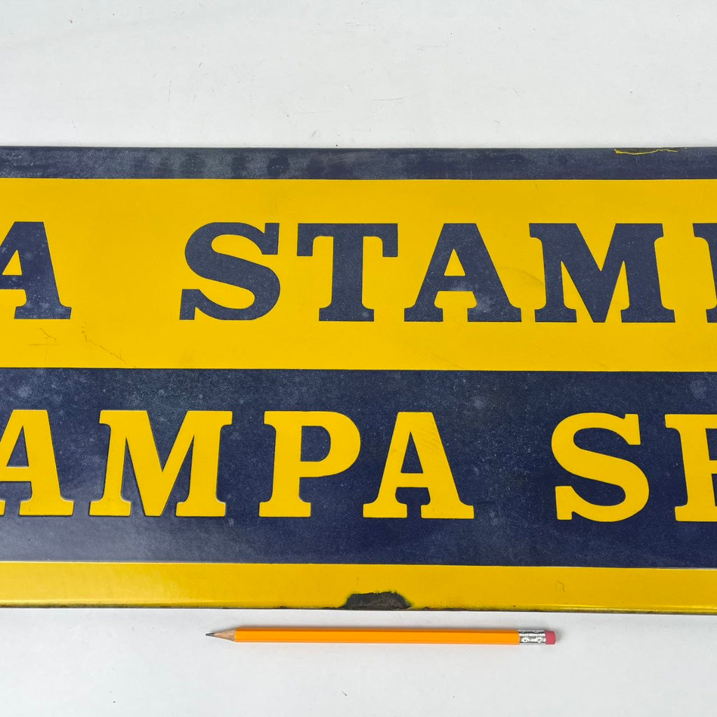 Enamelled sign - La Stampa Sera