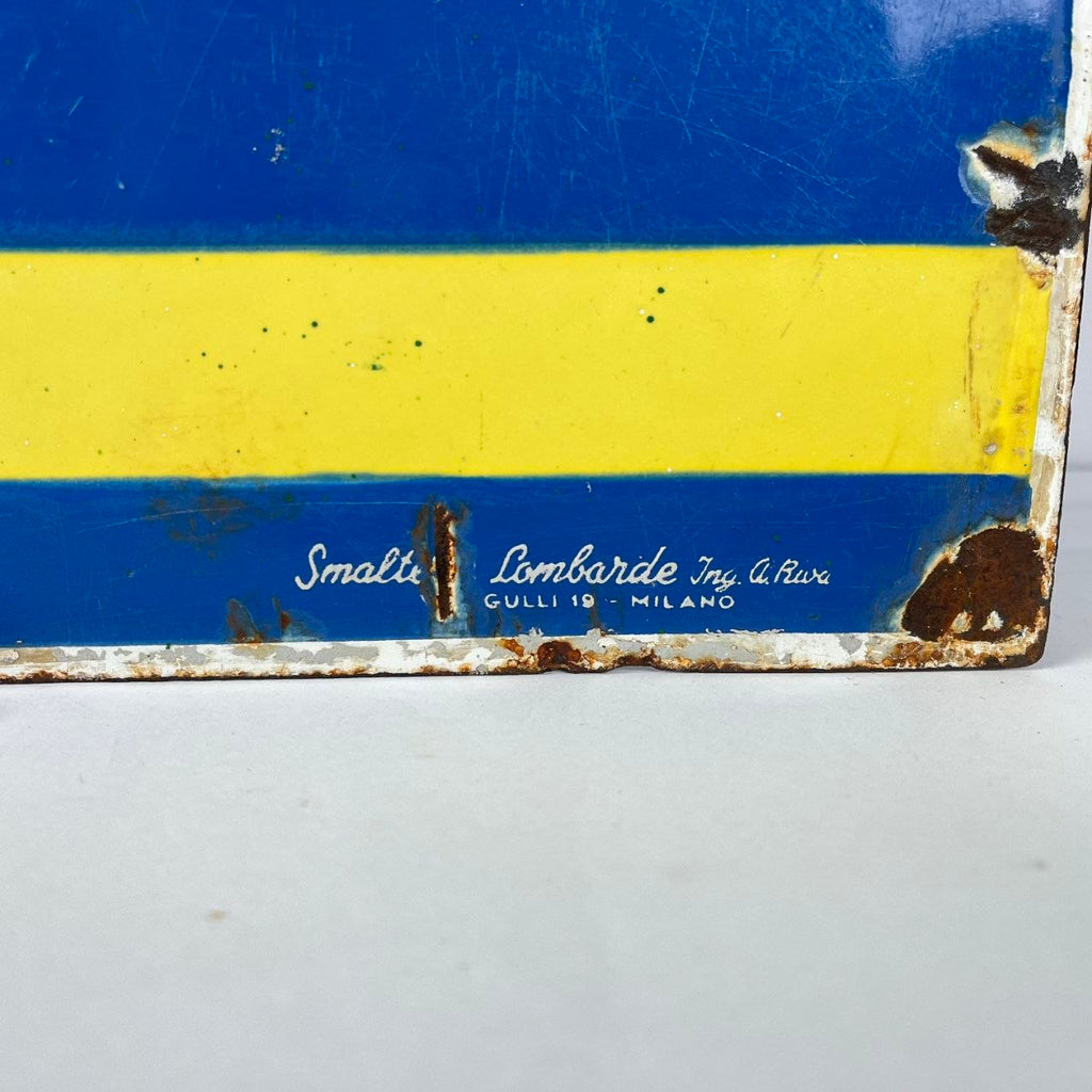 Enamel Sign - Olio Fiat - For All Cars, For All Engines
