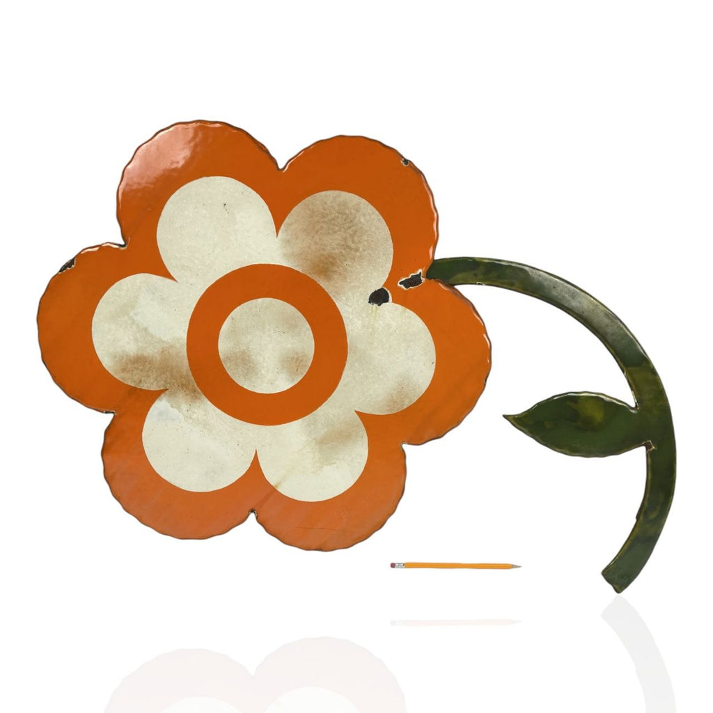 Enamel sign - Flower, Daisy