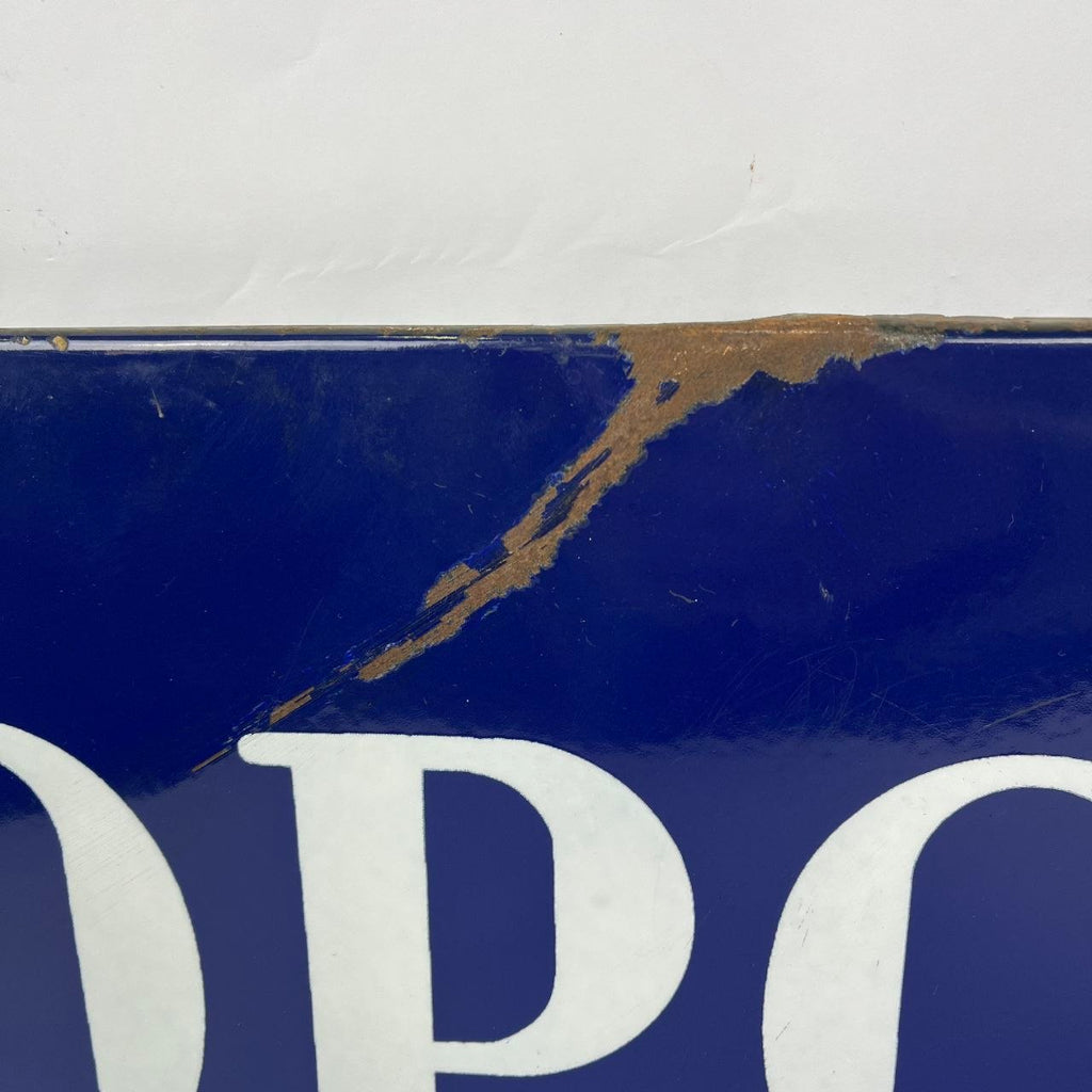 Enamelled sign - Il Popolo, Daily Newspaper of the Christian Democracy