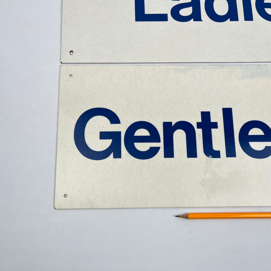 Coppia di insegne - Ladies & Gentlemen | Anni '60