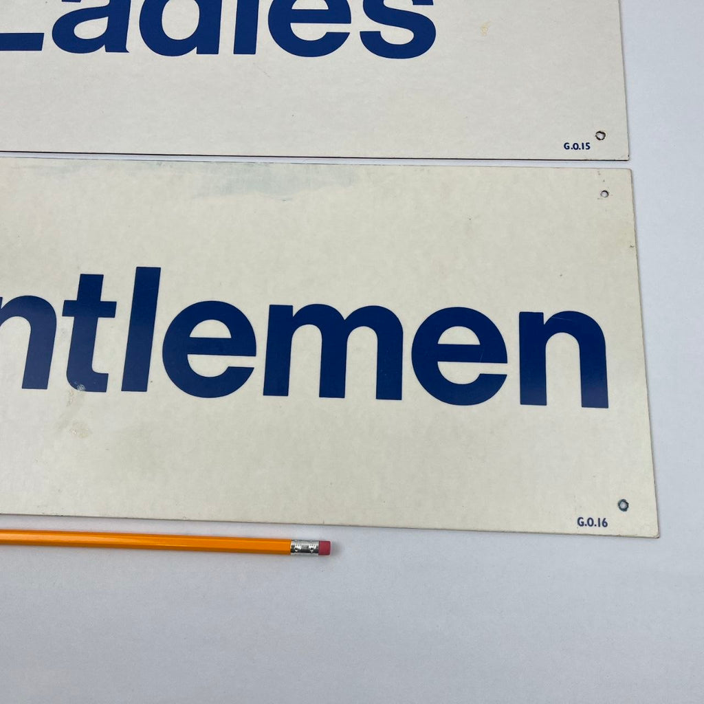 Coppia di insegne - Ladies & Gentlemen | Anni '60