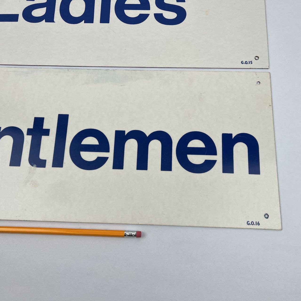 Coppia di insegne - Ladies & Gentlemen | Anni '60
