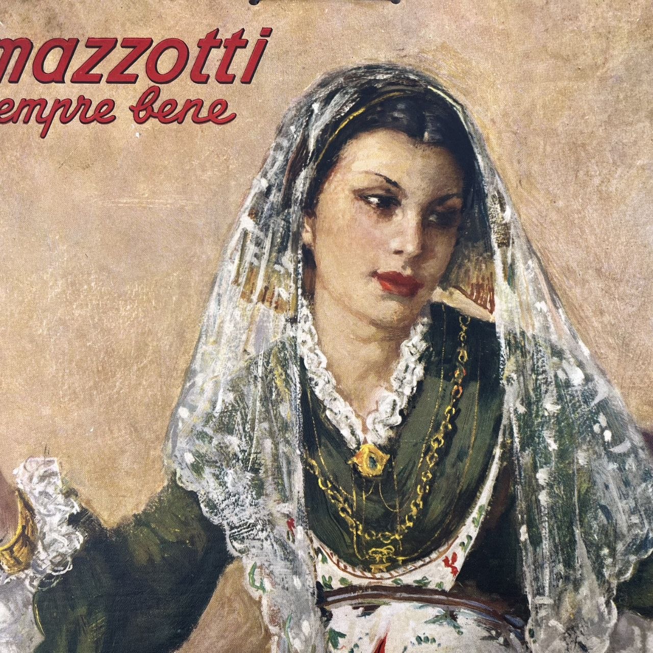 Calendario Storico Ramazzotti – "Fanciulla in abito di Quartu Sant'Elena" di Vittorio Gussoni