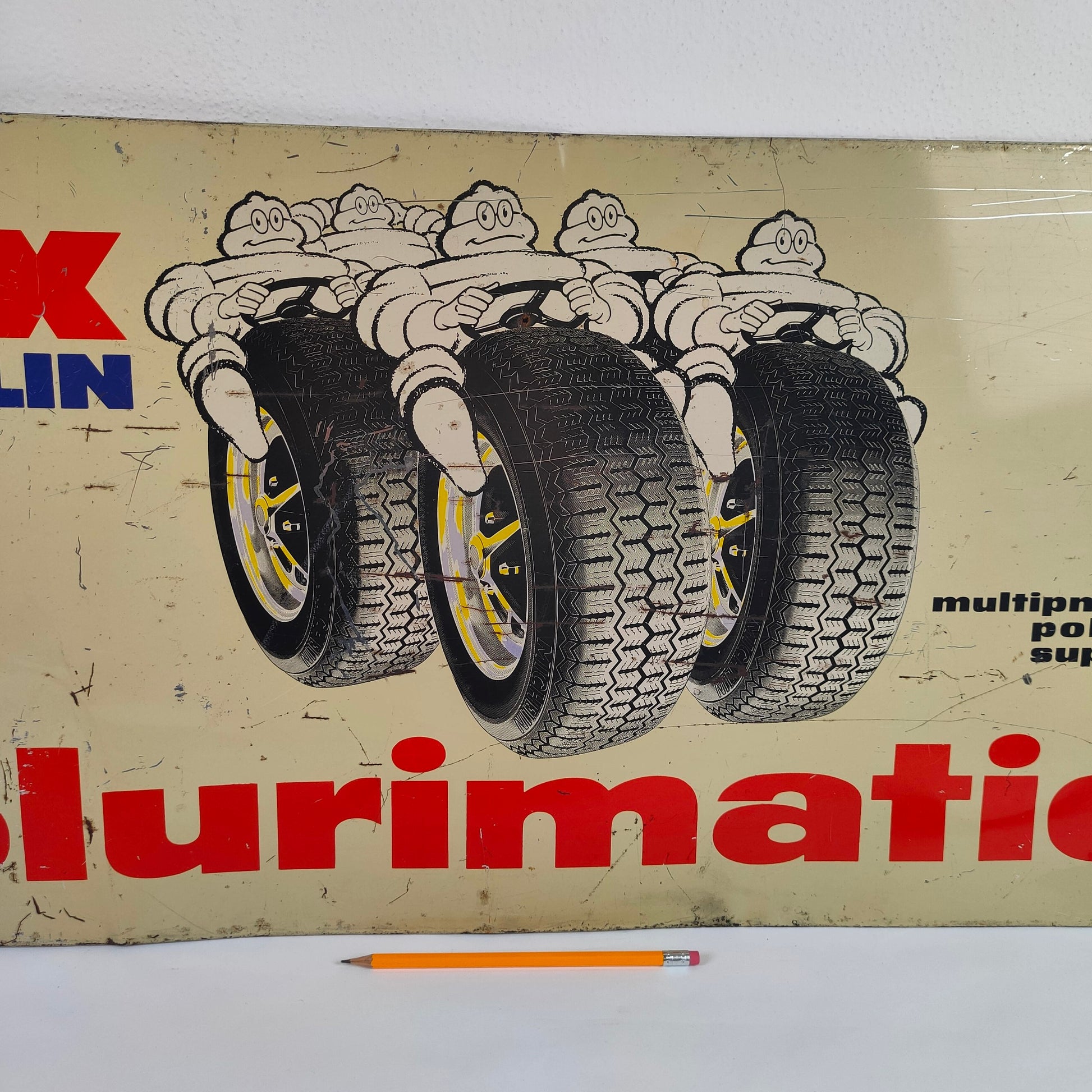 Insegna - Michelin ZX "I Plurimatici" | Anni '70