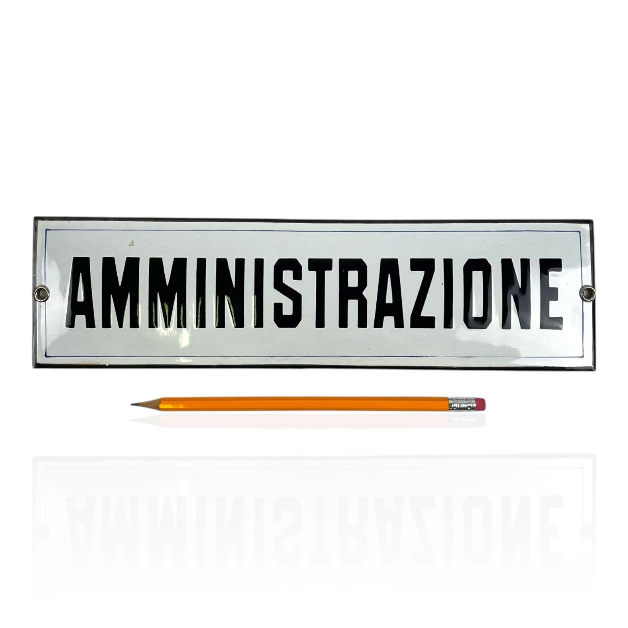 Targhetta smaltata - Amministrazione | Anni '50