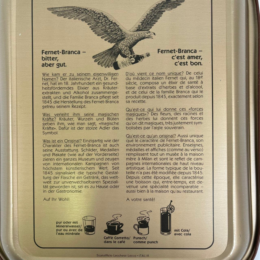 Vassoio pubblicitario - Frenet-Branca | Anni '70