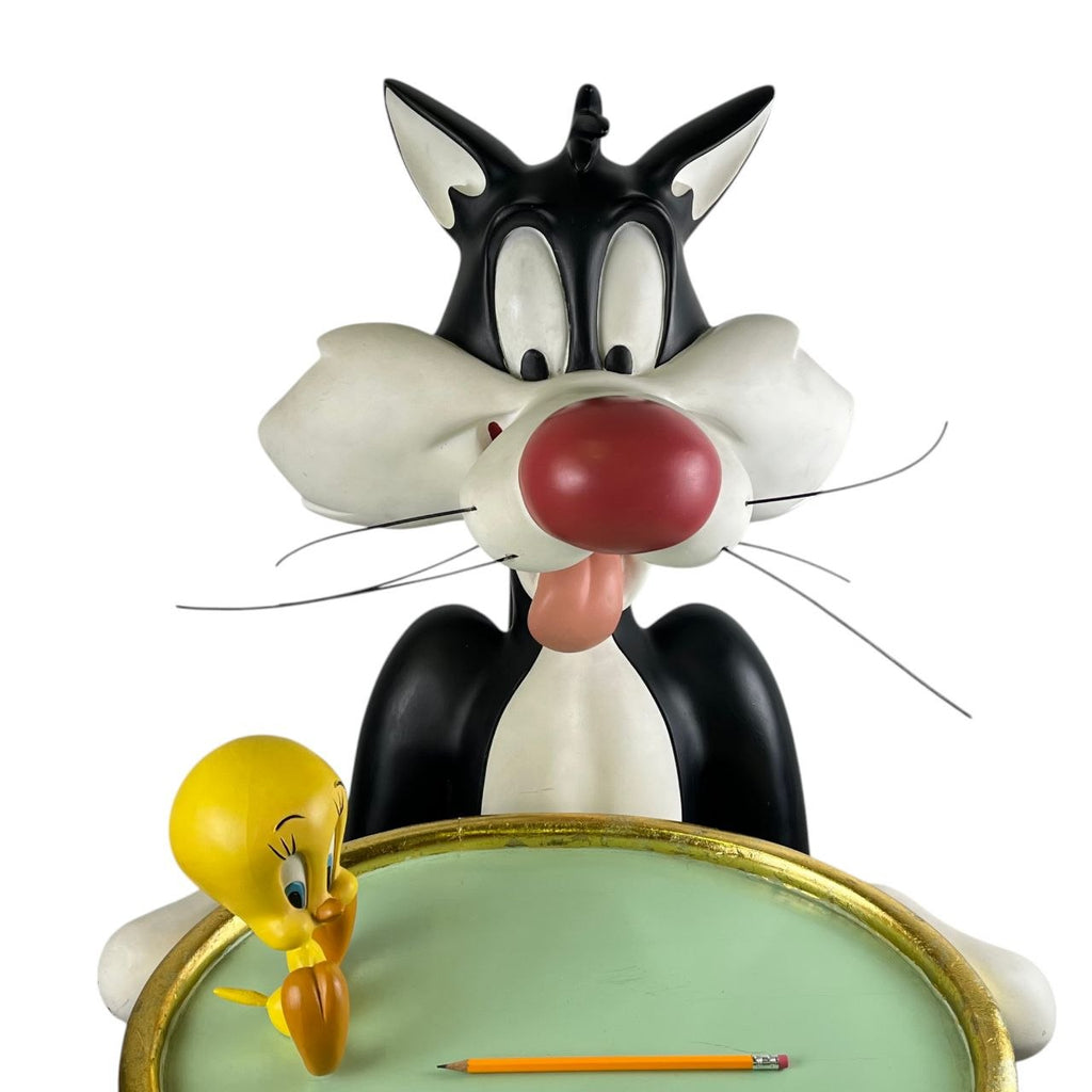 Statua life size Gatto Silvestro e Titti Maggiordomo – Originale Warner Bros. c. 2000