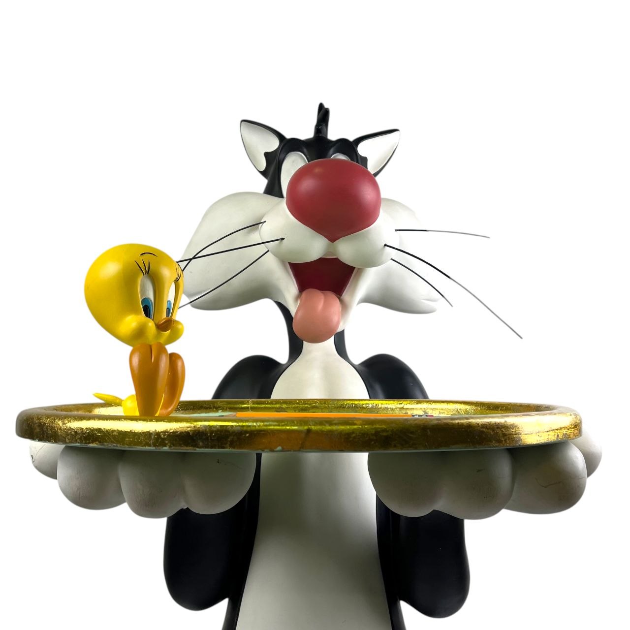 Statua life size Gatto Silvestro e Titti Maggiordomo – Originale Warner Bros. c. 2000