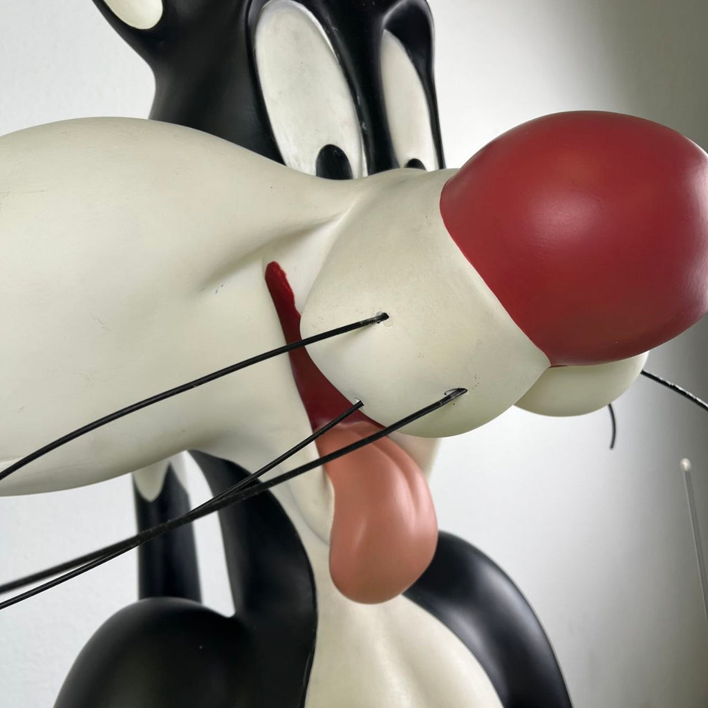 Statua life size Gatto Silvestro e Titti Maggiordomo – Originale Warner Bros. c. 2000