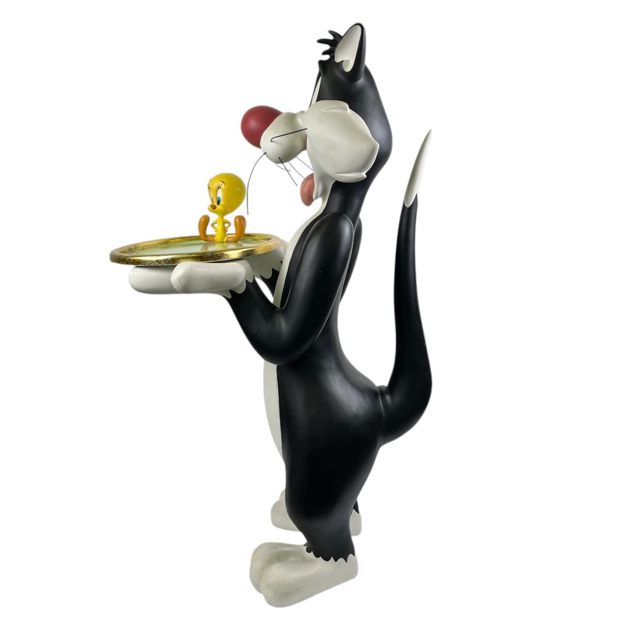 Statua life size Gatto Silvestro e Titti Maggiordomo – Originale Warner Bros. c. 2000