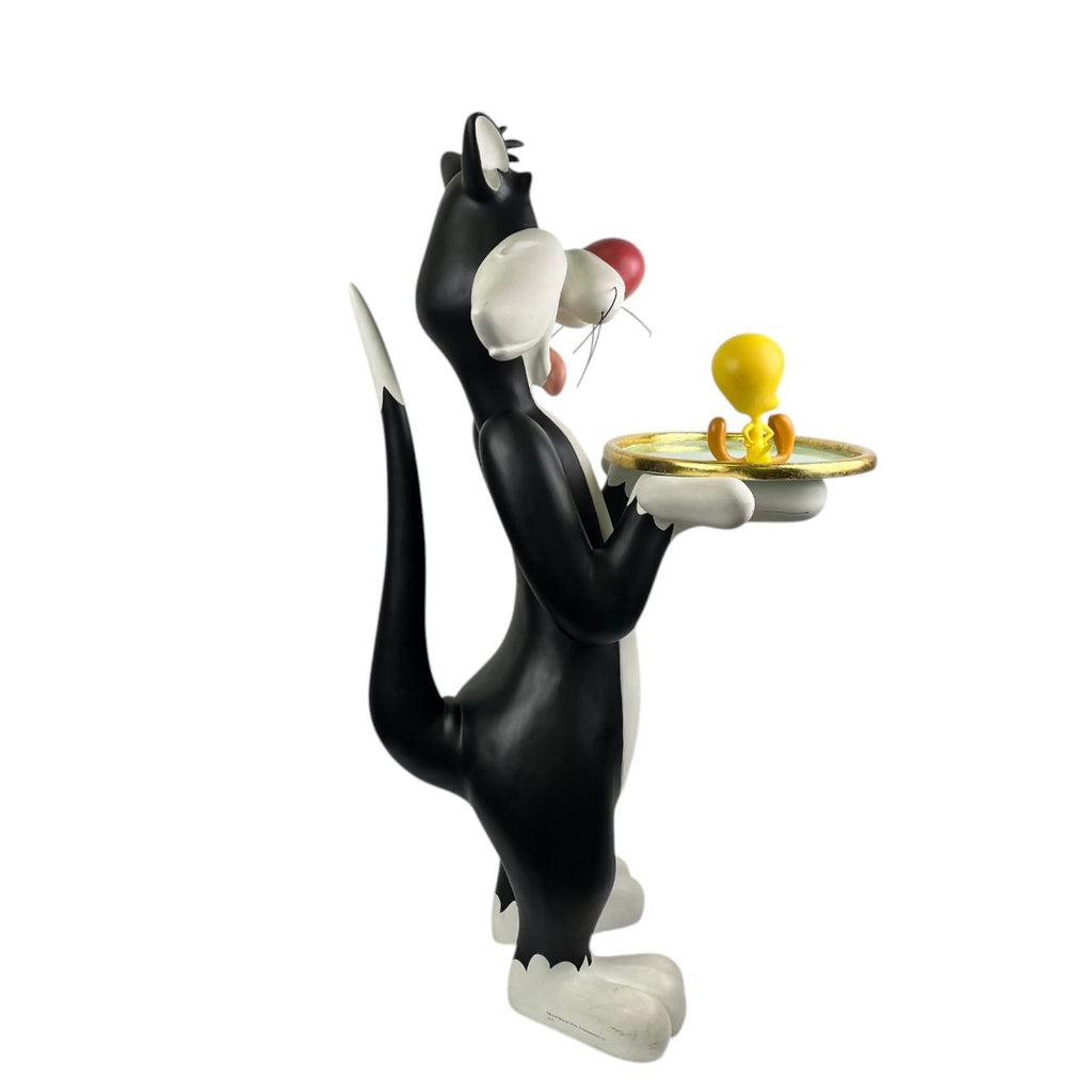 Statua life size Gatto Silvestro e Titti Maggiordomo – Originale Warner Bros. c. 2000