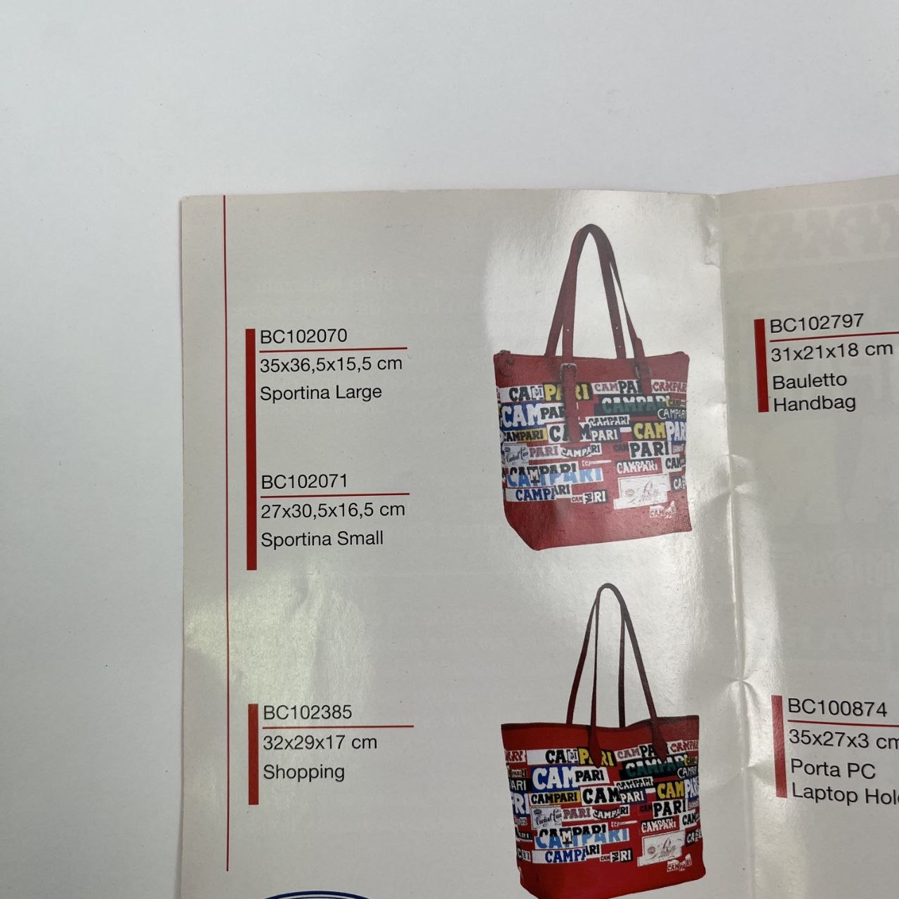 Sportina in Pelle Campari x Bric's "Manifesto Munari" - Limited Edition (2010)