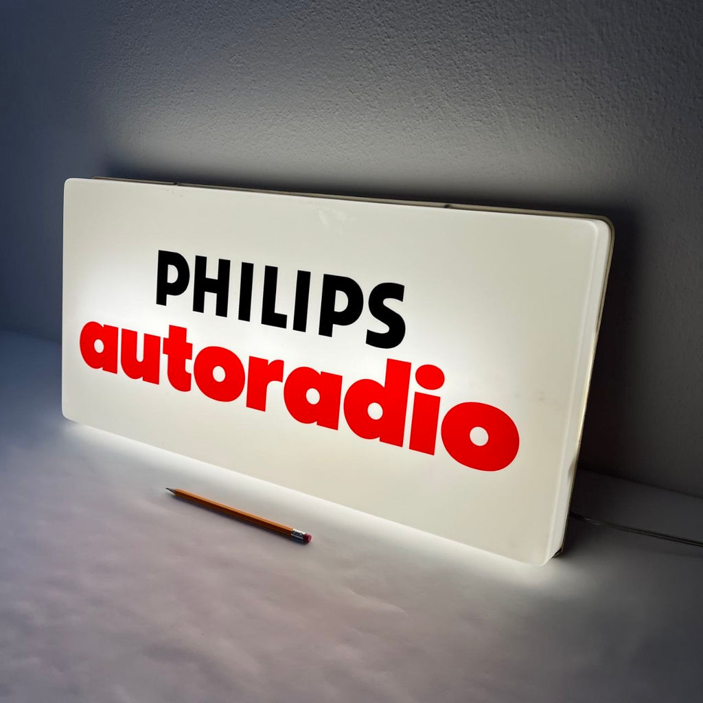 Insegna luminosa - Philips Autoradio | Anni '70