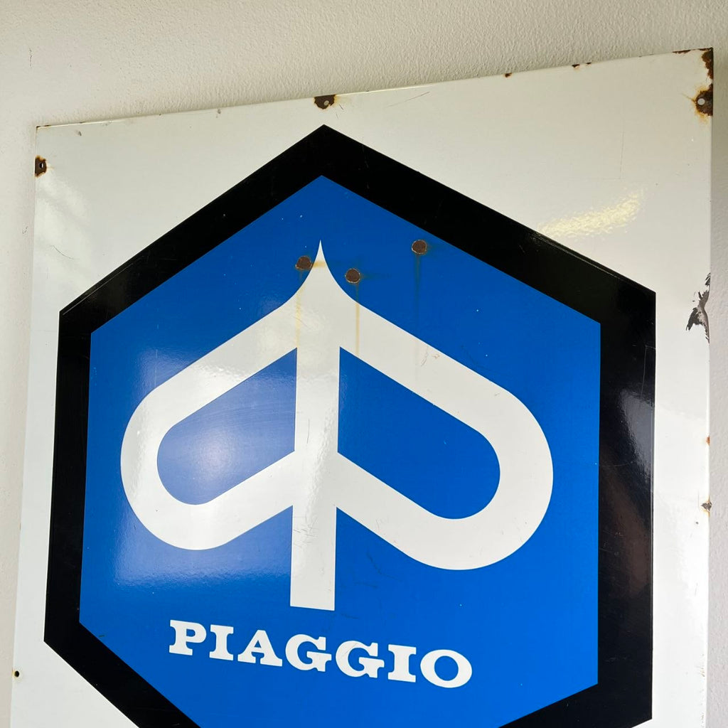 Insegna smaltata - Piaggio Servizio | Anni '50 (130cm)