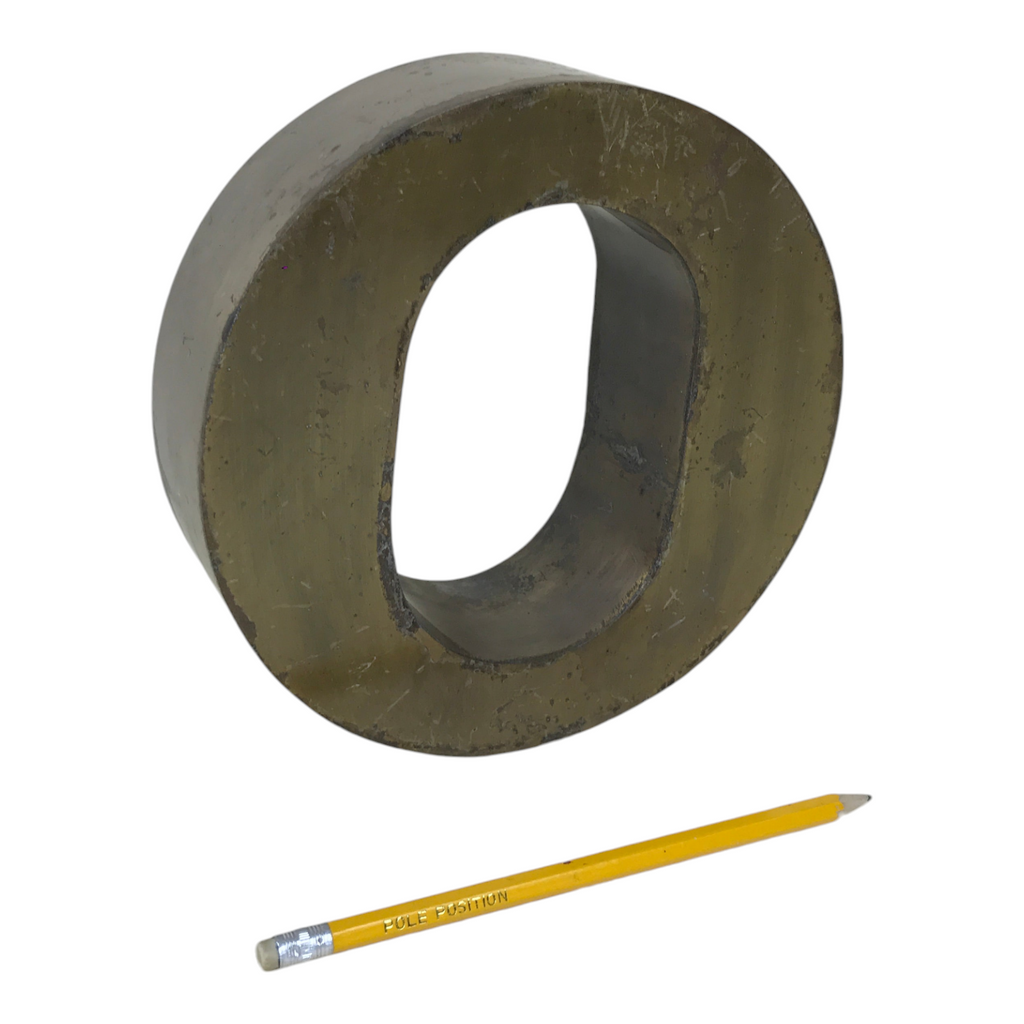 Sign - brass letter "O"