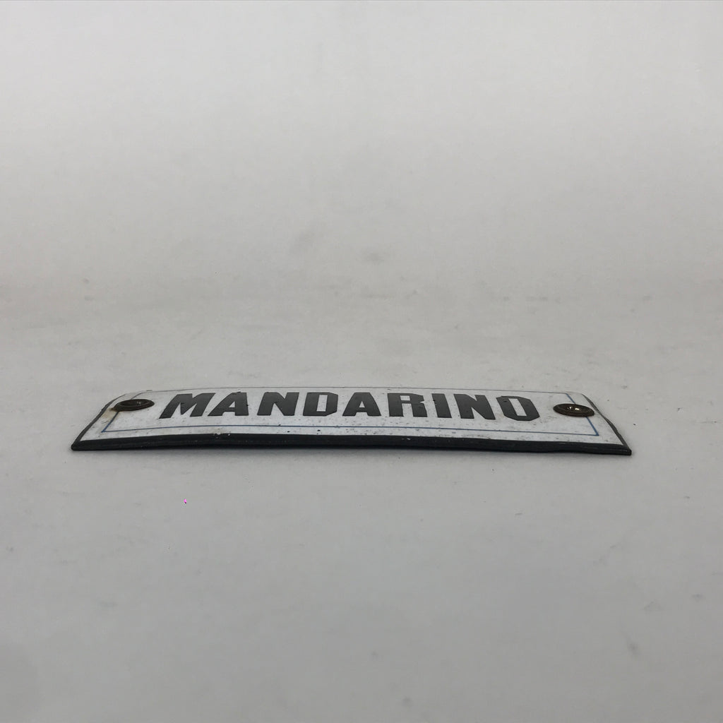 Enamel Plate - Mandarin | 1950s