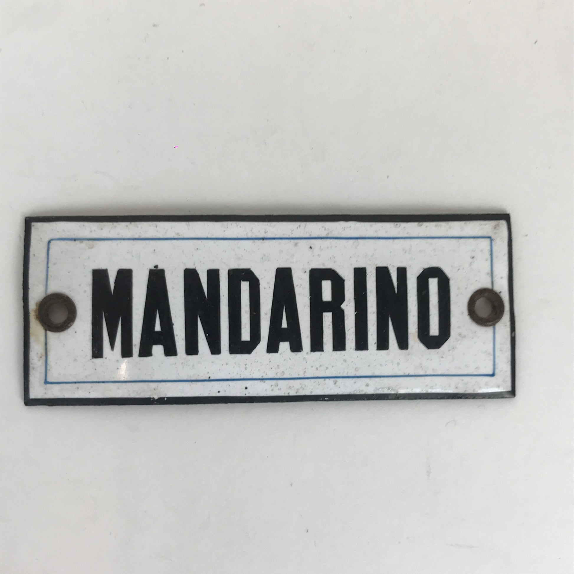 Enamel Plate - Mandarin | 1950s