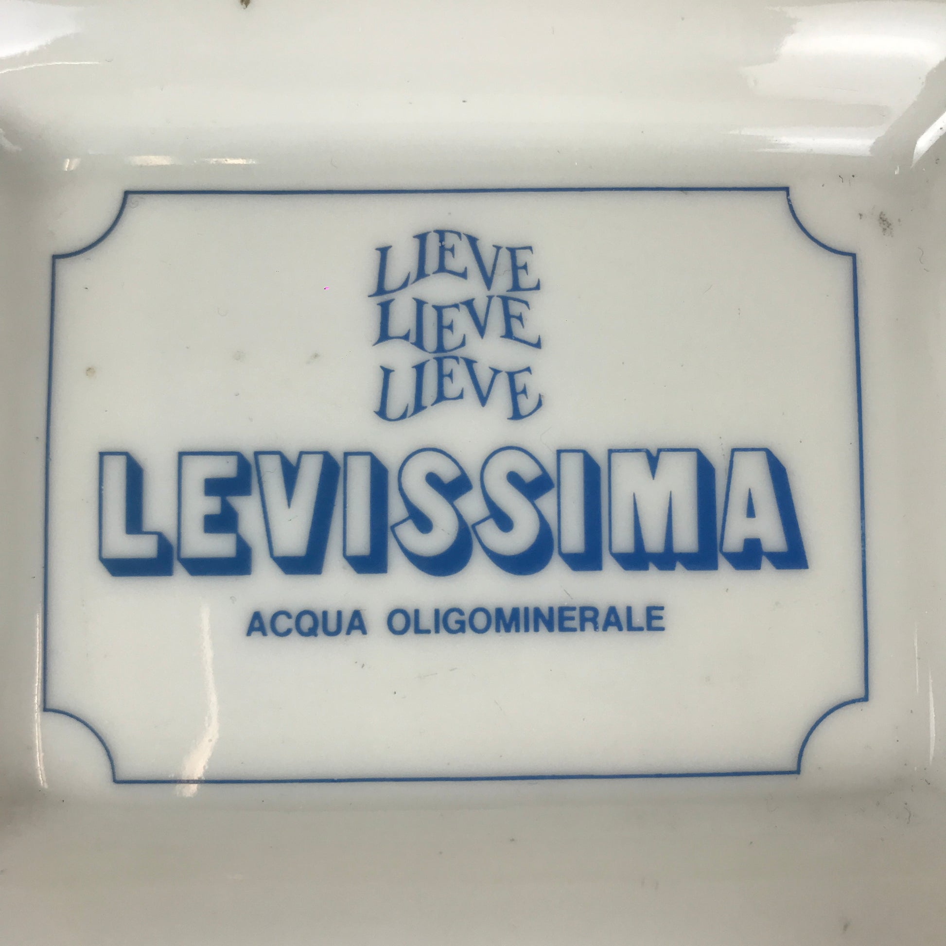 Advertising ashtray - Levissima | 1970s